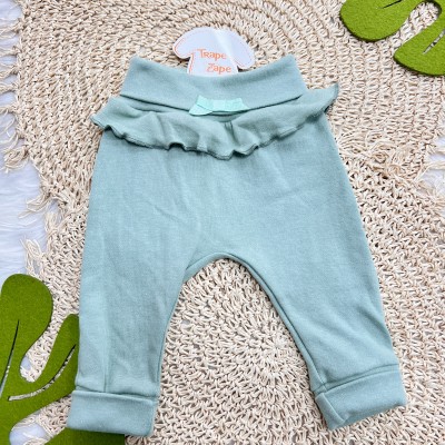 CONJ. DE MALHA 3 PEÇAS - Maçãs Humm - Off White e Verde